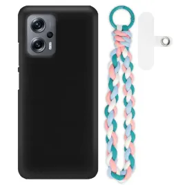 etui-matowy-czarny-do-xiaomi-redmi-note-11t-pro-case-uchwyt-blekitno-rozowy