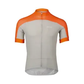 koszulka-poc-m-s-essential-road-logo-jersey-zink-orange-granite-grey-xl