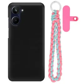 etui-do-realme-10-4g-matowe-czarne-case-rozowo-niebieski-uchwyt-na-reke