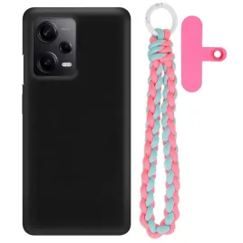etui-do-xiaomi-redmi-note-12-pro-5g-mat-czarne-case-rozowo-niebieski-uchwyt