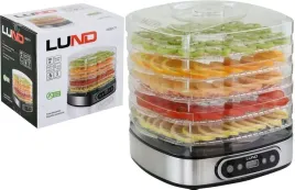 lund-suszarka-spozywcza-do-grzybow-owocow-warzyw-500w-czasomierz-5-tac