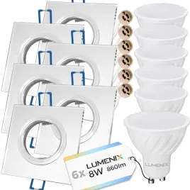 zestaw-led-gu10-8w-oprawa-halogen-szklo-kwadrat
