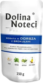 mokra-karma-dla-psa-saszetka-dolina-noteci-premium-dorsz-z-brokulami-150g