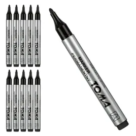 marker-permanentny-czarny-okragla-koncowka-10szt-paczka-toma-do-biura
