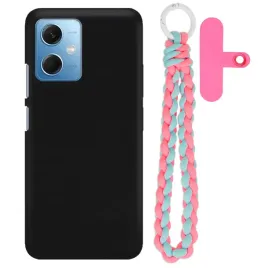 etui-do-xiaomi-redmi-note-12-5g-matowe-czarne-case-rozowo-niebieski-uchwyt