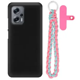 etui-do-xiaomi-redmi-note-11t-pro-mat-czarne-case-rozowo-niebieski-uchwyt