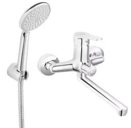 ferro-isso-bateria-umywalkowa-scienna-z-natryskiem-chrom-bis33a-zestaw