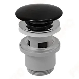 ferro-czarny-korek-z-przelewem-do-umywalki-clic-clack-s288ppcb