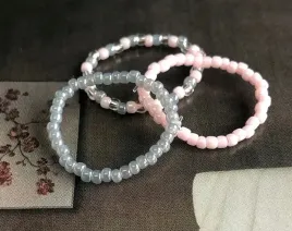 pierscionki-z-koralikow-zestaw-3-sztuki-rozowo-szaro-srebrne