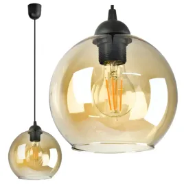 lampa-wiszaca-zyrandol-kula-20-cm-miodowa-led