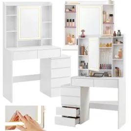 toaletka-vasagle-bialy-matowe-975-x-145-x-40cm