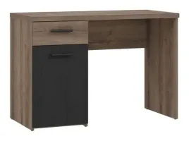 biurko-z-szuflada-tokio-tokb211-dab-czarny-dab-szlachetny