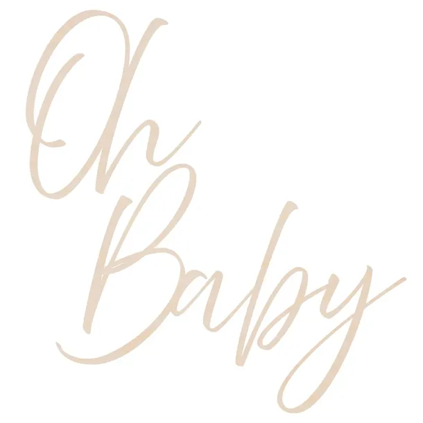BANER BABY SHOWER duży napis wiszący DEKORACJA na ścianę girlanda 60 cm
