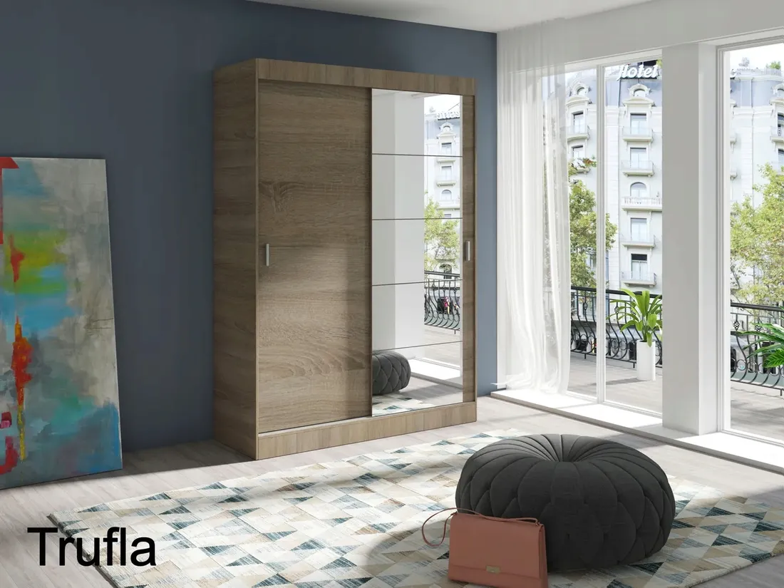 biala-szafa-lustro-polki-170cm-multi5-er-mar-stan-nowy