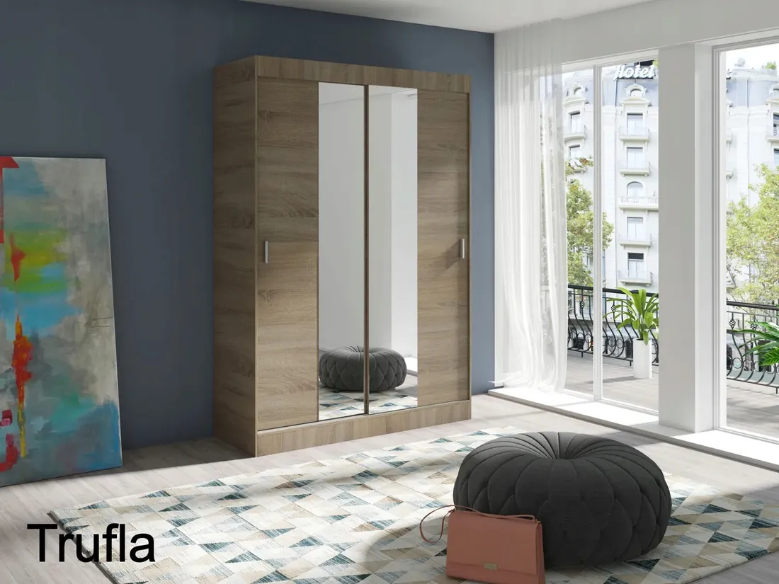 szafa-lustro-polki-dab-160cm-multi2-er-mar-stan-nowy