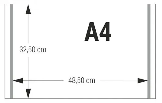 Okładka samoprzylepna A4 bezbarwna 32,5 x 48,5 cm Biurfol