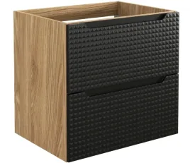 czarna-szafka-pod-umywalke-z-szufladami-60-cm-dab-wiszaca-fronty-3d