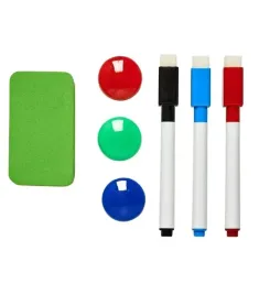 zestaw-akcesoriow-do-tablic-magnetycznych-3x-magnesy-3x-pisaki-1x-gabka
