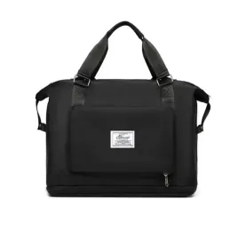 lekka-torba-podrozna-sportowa-powiekszana-czarna-bagaz-podreczny-samolotu