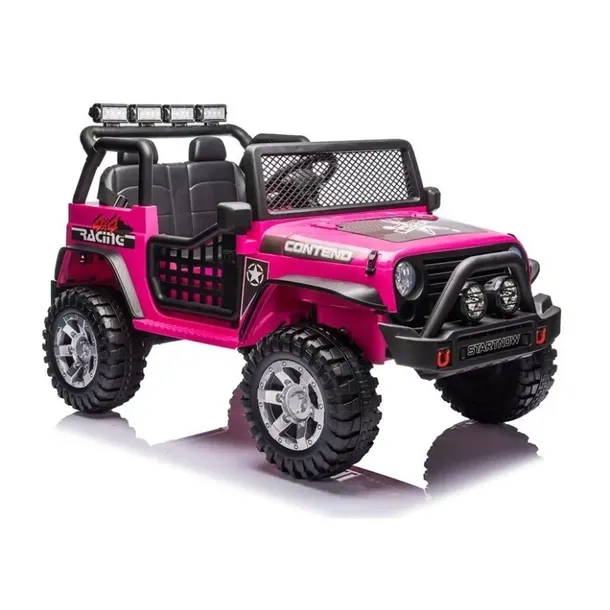 AUTO NA AKUMULATOR DUŻY JEEP DLA DZIECI 4x4 Miękkie Koła EVA Skóra