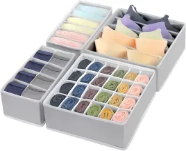 organizer-na-bielizne-skarpetki-do-szuflady-szafy-zestaw-4-sztuki-pojemnik