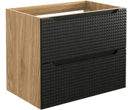 czarna-szafka-pod-umywalke-z-szufladami-70-cm-dab-wiszaca-fronty-3d