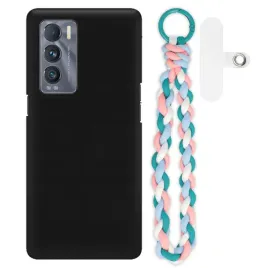 etui-do-realme-gt-explorer-master-matowe-czarne-case-rozowo-morski-smycz