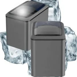 kostkarka-do-lodu-z-lopatka-kernau-ciemno-szara-100w-wydajnosc-500g-60min