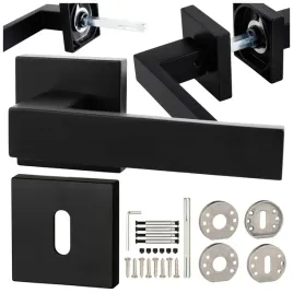 klamka-czarna-tenorio-loft-ze-wspomaganiem-rozeta-klucz-gratis-gamar