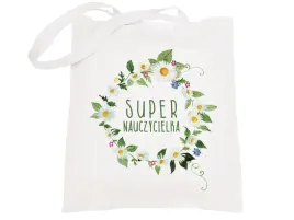 torba-bawelniana-38x42-cm-biala-220g-prezent-upominek-super-nauczycielka