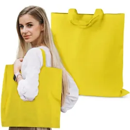 zakupowa-torba-bawelniana-38x42-cm-zolta-145g-krotki-uchwyt-torba-na-lato