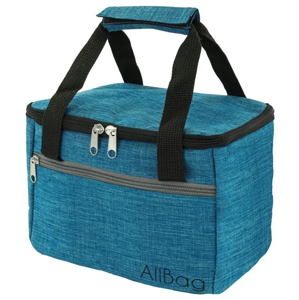 TORBA TERMICZNA NA LUNCH BOX OBIADOWY ŚNIADANIE 25x17x17 cm NIEBIESKA