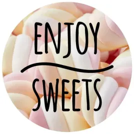 naklejki-ozdobne-pianki-marshmallow-enjoy-sweets-okragle-naklejki-10-szt