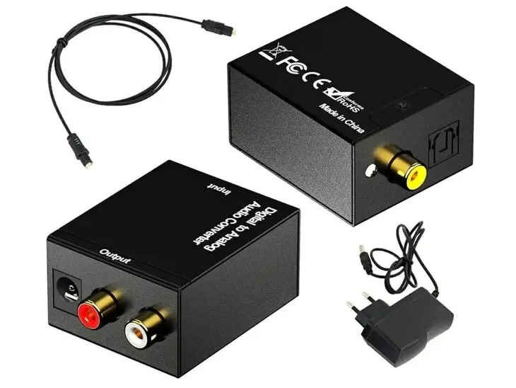 ak319-audio-konwerter-spdif-kabel-opt-zalaczone-wyposazenie-kabel-optyczny-toslink-o-dlugosci-1-m-zasilacz-230v