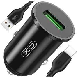 szybka-ladowarka-samochodowa-usb-18w-kabel-usb-typ-c-czarna