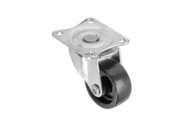 rolka-meblowa-gtv-km-15-h43mm-fi30mm-bez-hamulca-tworzywo-stal-czarny