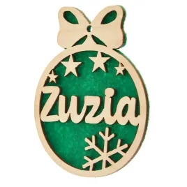 drewniana-bombka-choinkowa-z-imieniem-gwiazdki-i-sniezynka-zielona-ozdoba