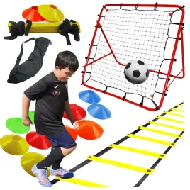 zestaw-pilkarski-drabinka-koordynacyjna-pacholki-rebounder-trenazer-gratis