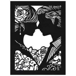 dekoracja-scienna-obraz-azurowy-para-czarny-welur-50x375cm-ozdoba