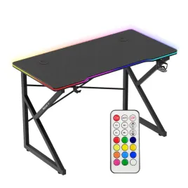 biurko-gamingowe-male-huzaro-czarne-rgb-led-mlodziezowe-komputerowe