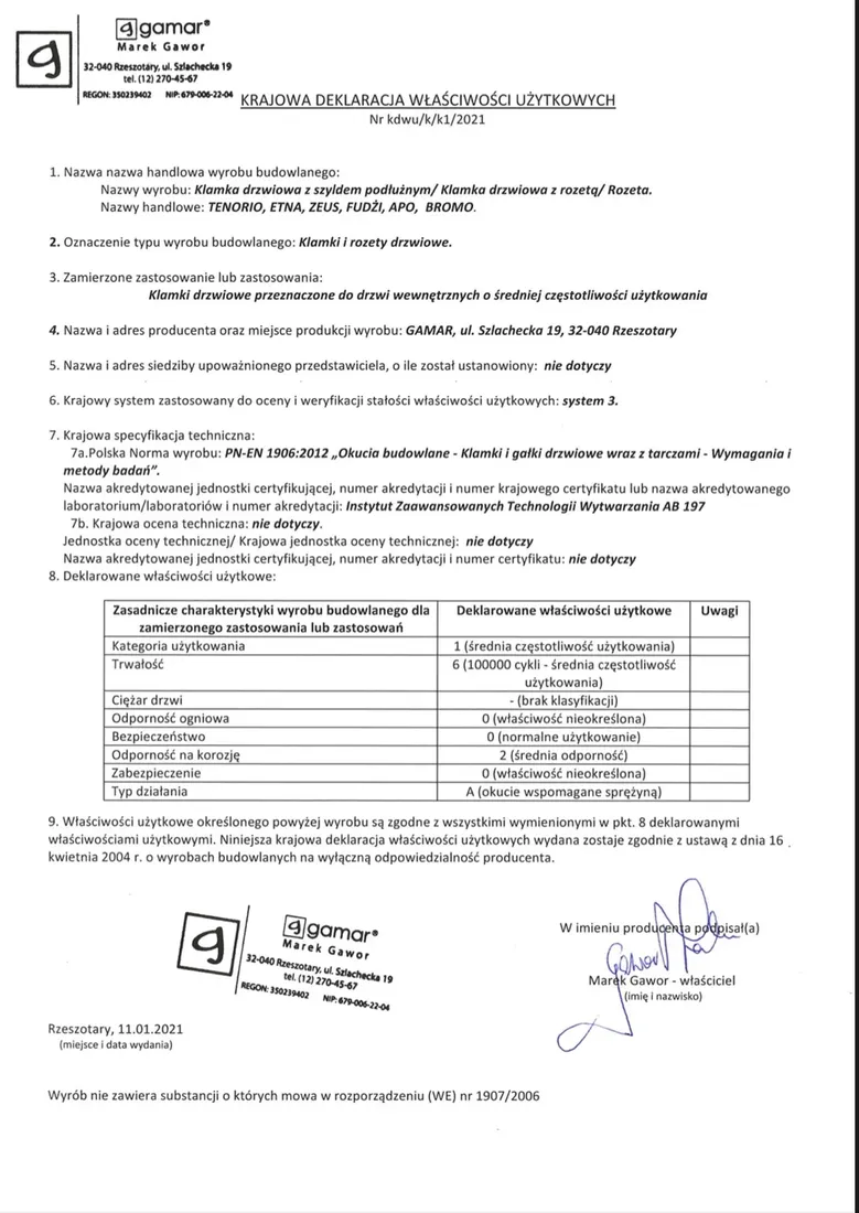 klamka-etna-eco-patyna-stan-nowy