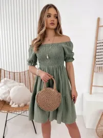 sukienka-bawelniana-muslinowa-hiszpanka-shafter-khaki