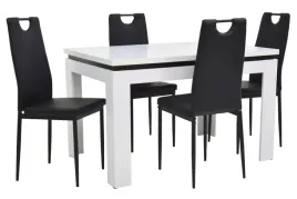 stol-bialy-80x120-160-i-4-krzesla-czarne-ekoskora