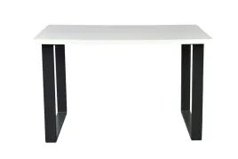 elegancki-stol-bialy-drewniany-blat-metalowa-podstawa