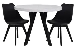 designerski-zestaw-stol-marmur-2-czarne-krzesla