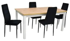 stol-z-krzeslami-stol-90x160-200-md-2-artisan-bialy-4x-ik-07-czarne-welur