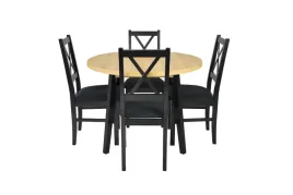 4x-krzeslo-czarne-stol-okragly-100-cm