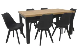 krzesla-skandynawskie-czarne-i-stol-laminat-craft