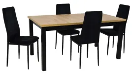 stol-z-krzeslami-stol-90x160-200-md-2-artisan-czarny-4x-ik-07-czarne-welur