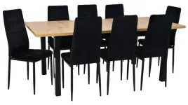 stol-z-krzeslami-stol-90x160-200-md-2-artisan-czarny-8x-ik-07-czarne-welur